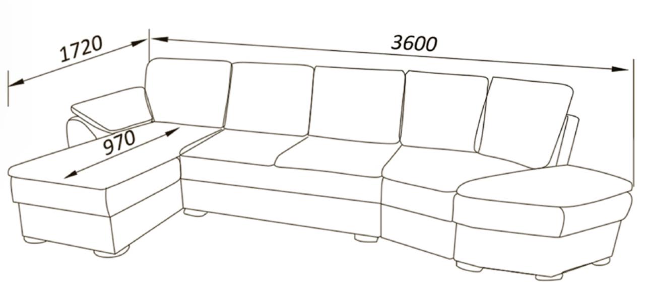 Кутовий диван “Міленіум 3”